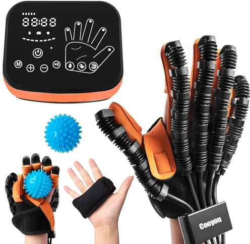 Cooyou Guanto Per Riabilitazione Dito Mano Destra, Allenamento Manuale Per Esercizi Manuali Di Riabilitazione Intelligente Del Robot, Guanti Robot Per Allenatore Per La Riabilitazione Delle Dita