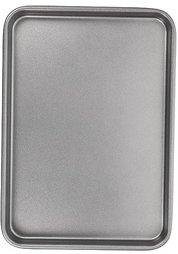 OUNONA Teglia Per Pizza in Acciaio Al Carbonio Teglia Da Forno Ispessita Rivestimento Antiaderente Adatta Per Biscotti Torte e Snack Facil Pulire Riporre