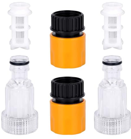 BOXOB 6pz 3/4 Adattatori Tubo Giardino per Idropulitrice, Giardino Filtro Attacco Rapido Idropulitrice Parti e Accessori Compatibili con PW909103K