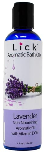 Lick Lavender Aromatic Bath Oil - Calming Floral Scents - Aromatherapy Oils for Bath Relaxation, 4 oz
