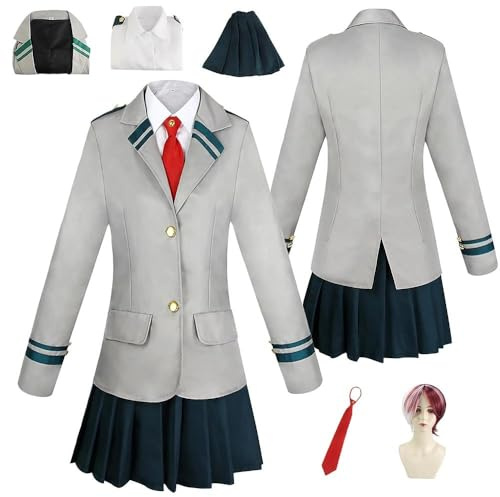 HBQC Anime My Hero Academia Cosplay De La Sorcière Uraraka Ochaco Uniforme Costume Complet Adulte Pour Halloween Carnaval Partie, Exposition De Bandes Dessinées Et Anime Convention