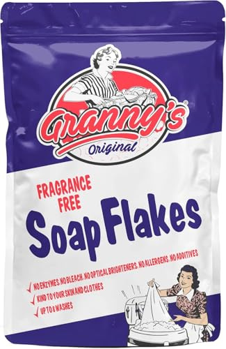 Granny’s Original Soap Flakes & Washing Up Bowl Set - Random Colour Bowl (Round Bowl + Soap Flake)