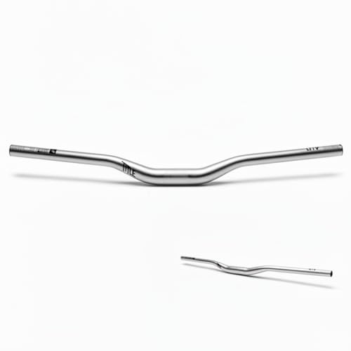 Title AH1 31.8 MTB Handlebar, 800mm Width, 31.8mm Clamp, 38mm Rise, Chrome