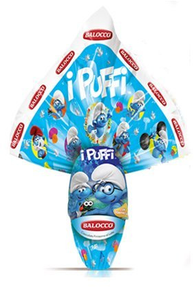 UOVO DI PASQUA AL CIOCCOLATO AL LATTE DEI PUFFI 150GR CON FAVOLOSA SORPRESA