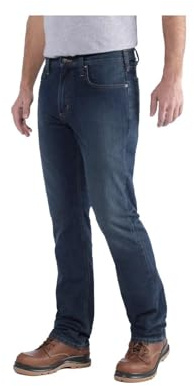 Carhartt herr Jeans Rugged Flex Rak Fit 5-ficks Tapered Jeans
