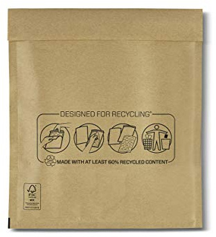 Bankers Box - Sobres y Bolsas Acolchados de Burbuja para Protección y Seguridad en Envíos y Transporte, Cierre Autoadhesivo, Ecológico, color Marrón, 10 Unidades, 270x360 (Nº18)