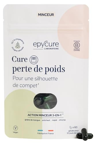 EPYCURE - Cure Perte de Poids - Élimine les Toxines, Contrôle du Poids, Accélère Dépense Énergétique - 95,4% Naturel - Vegan - Sans Caféine - Fabriqué en France (1 Sachet)