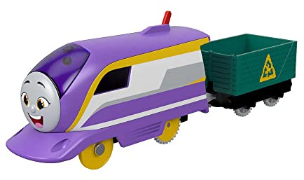 Thomas & Friends Fisher-Price Kana motoriserad leksakståg, batteridriven motor med last för förskolebarn i åldrarna 3 och uppåt, HDY69