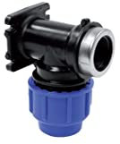 PP-Fitting Wandscheibe 20 mm x 1/2 Innengewinde,16 bar - Klemmverbinder Verschraubung PE-Rohr