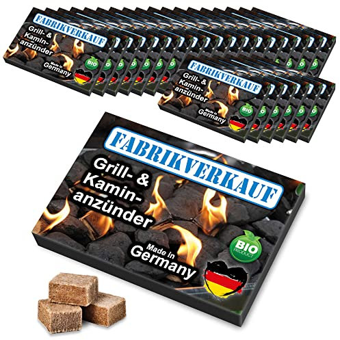 Venta de fábrica (24 cajas) 24 x 24/32/40 cubos de madera y cera del fabricante alemán, encendedor de barbacoa, encendedor de chimenea y de horno, cubos de madera, (madera y cera 24, 32 o 40 unidades)