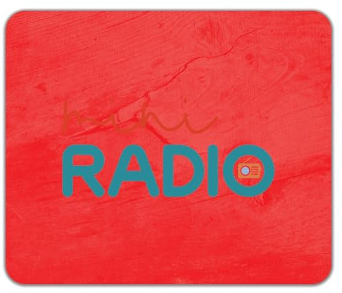 Shopagift Mini Radio Mouse Mat Pad Broadcast Station Broadcasting 24cm x 19cm