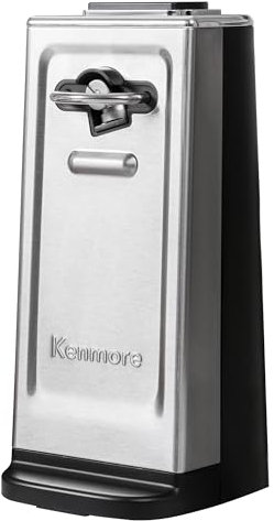 Kenmore, apriscatole elettrico, affilacoltelli, apriscatole automatico, supporto magnetico per rimuovere il tappo della bottiglia, liscio al tatto, design elegante e compatto, per individui con