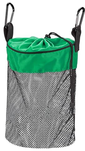 Borsa per mollette da bucato per esterni, porta mollette da bucato all'aperto, sacchetto per mollette in rete con ganci, organizer per mollette da bucato, porta mollette lavabile