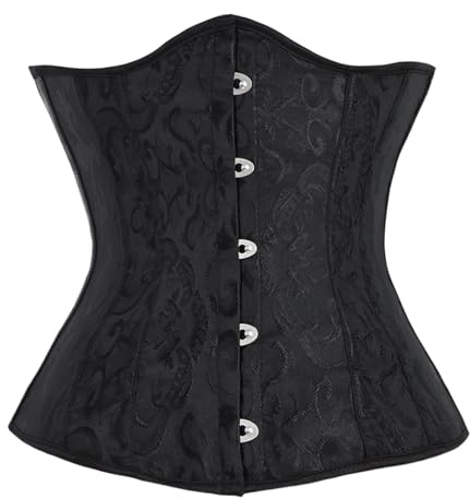 Ynport Crefreak Mujer Underbust Satén Corsé con cordones Underbust Cintura Cincher Corsé Dar forma Chaleco Boda Bottoming Cintura Damas Dar forma a la ropa interior Top Shaper Bustier