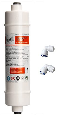 YQVEOT Reverse Osmosis Water System Under Sink 10 Inch Quick Connect Ppf/Sediment Cartridge With 2 Fittings Water Purifier Filter Cartridge Aquarium Reverse Osmosis for Under Sink Home Domestic