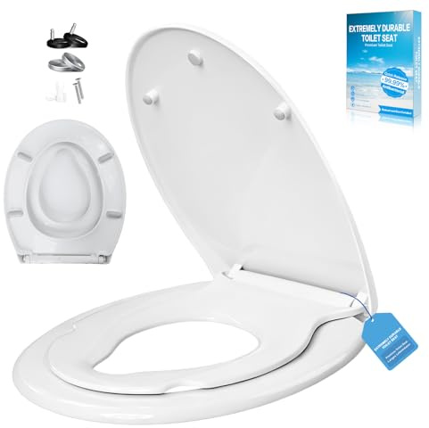 Coperchio WC con sedile per bambini, antibatterico e resistente ai raggi UV | Coperchio WC con sedile per bambini, piccolo sedile WC di facile montaggio, fino a 250 kg, con funzione di sgancio rapido