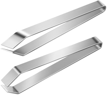 Artibetter 2pezzi Pinzette per Cucina in Acciaio Inossidabile Pinze per Lische di Pesce e Rimozione dei Peli Strumento da Cucina Design Ergonomico Adatto Pesce e Carne