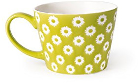 Excelsa Enjoy Tazza Jumbo, Porcellana, Verde, 8 Centimeters cm