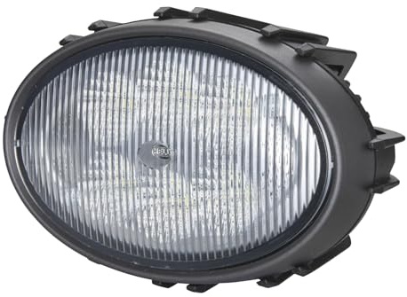 HELLA 1GA 996 761-171 LED-Arbeitsscheinwerfer - Oval 100 Compact - 24/12V - 1850lm - geschraubt/Anbau - für waagerechte Befestigung - Nahfeldausleuchtung - Stecker: DEUTSCH Stecker