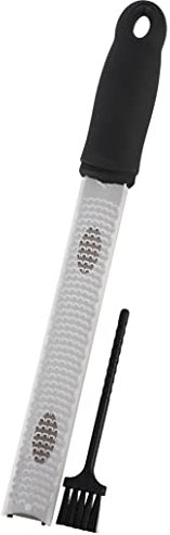 Buddy's Blades - Grattugia Premium, 32 cm, grattugia da cucina stretta, acciaio inossidabile, protezione della lama, spazzola per la pulizia, lavabile in lavastoviglie