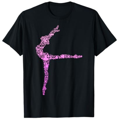 Ballerina Ragazza Balletto Donne Bambini Maglietta