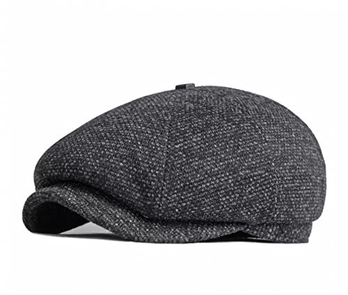 Automne Hiver Couleur Chapeau Solide Chapeau Plat Béret Chapeau Homme et Peintre Béret Cadeaux Noël d'halloween