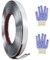 Modanatura Adesiva Parete 5m Striscia Adesiva Cromata Finitura a Specchio Metallizzata Acciaio Inossidabile Argento Decorative per Pareti Porte Mobili Auto (15mm)
