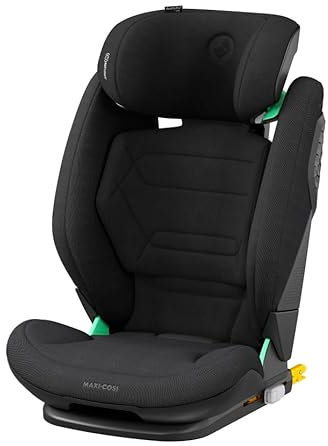 Maxi-Cosi RodiFix Pro² i-Size, Siege Auto, Rehausseur Voiture Enfant, 3 Positions d'Inclinaison, de 3,5-12 ans(100-150 cm), ClimaFlow, Hauteur/Largeur Réglable, Protection G-CELL, Authentic Black