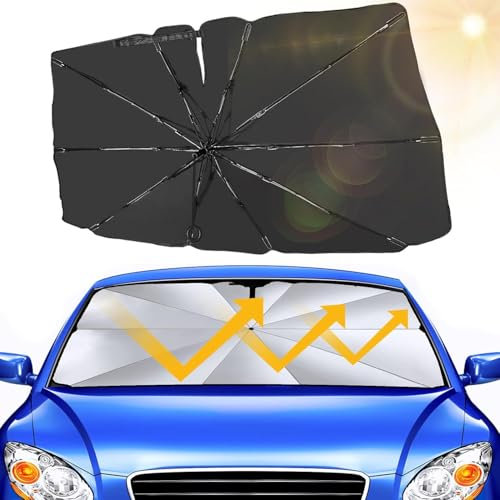 Mengine Auto Sonnenschutz Frontscheibe,Windschutzscheiben-Sonnenblende Faltbare Sonnenblende für SUV und LKW