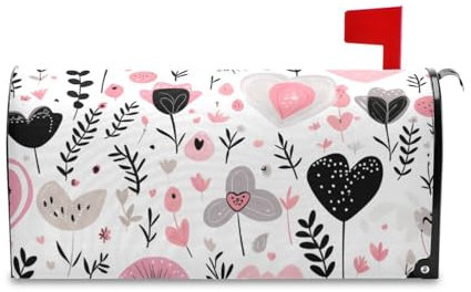 Little Fresh Lovely Hearts - Coperture per cassetta della posta di San Valentino per l'autunno, per San Valentino, 45,7 x 52,6 cm, Caja de correos