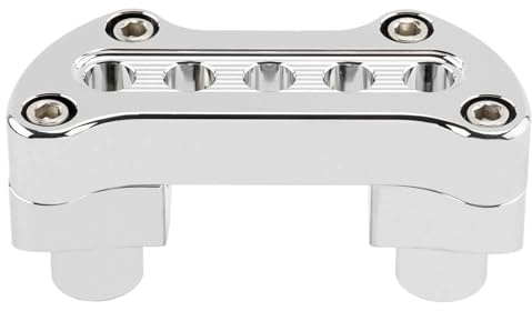 Manubrio Riser Morsetto Per Dyna Per Street Per Bob Per Softail Per Low Per Rider Per Fat Per Bob Per Sportster Per XL883 1200 Riser Manubrio(Chrome)