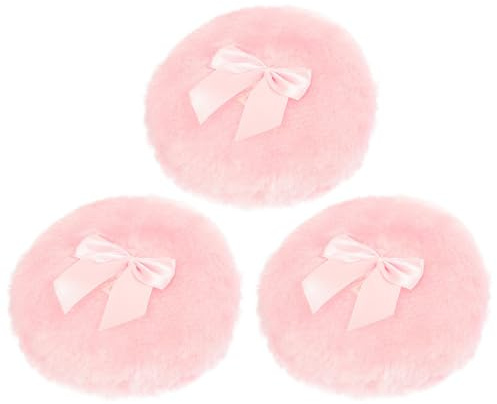 LRXIYODE 3pièces Houppette Rafraîchissante pour Houppette Peluche Douce et Compacte pour Corps Maison