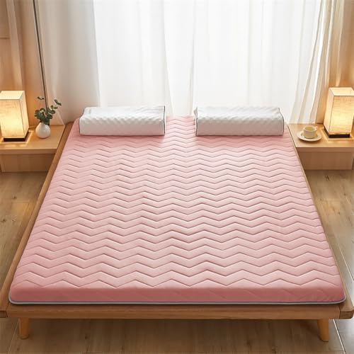 Bärbar 80 x 200 cm golvklänning 5 cm tjock rullbar futonvikbar för enkel/dubbelsäng idealisk för uthyrning av lägenheter färg