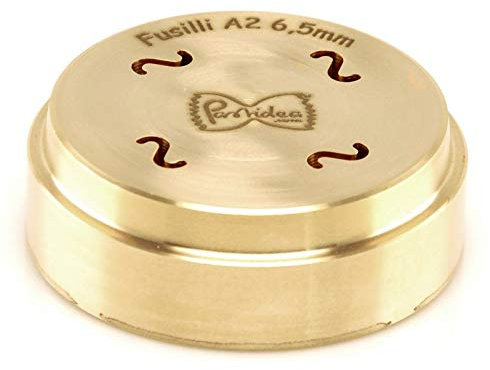 Teigwareneinsatz für Kenwood AT910 KAX 910 und Philips Pastamaker Matrize (Fusilli A2 6,5 mm Fusillini)