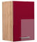 Vicco Hängeschrank R-Line, hängender Küchenschrank, Bordeaux Hochglanz/Goldkraft Eiche, 40 cm