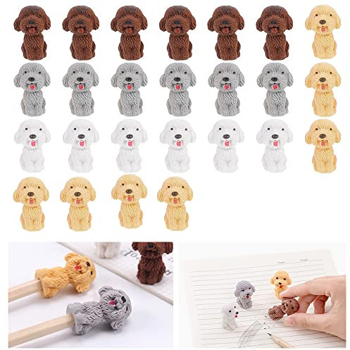 Hund Radiergummi, OLRWSLG 25 Stück Radiergummi Cartoon-Radiergummi Schöne Lustige Radiergummis Tier Radiergummis in verschiedenen Farben Netter Kinder Radiergummis für Bleistifte