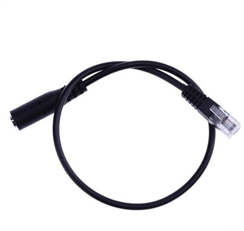 Adaptador RJ9 para auriculares, cable de audio para teléfono, adaptador RJ9 a 3,5 mm, cable de conversión de teléfonos móviles, convertidor de auriculares con cabeza redonda e interfaz compatible con