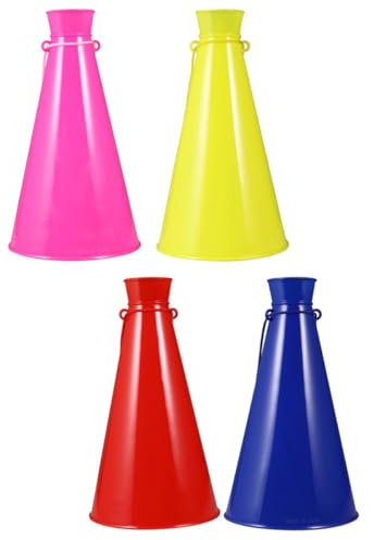 Vaguelly Set Di 4 Trombe in Materiale Abs Per Feste E Giochi Per Ragazzi E Ragazze