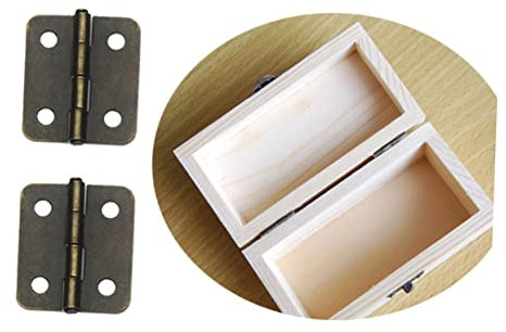 SHINEOFI 20pièces Charnières à Ressort Automatiques Acier Inoxydable Pour Boîtier à Bijoux Charnières Vis