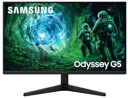 Samsung Odyssey Gaming G5 LS27FG530EUXXU 27 QHD 1ms 200Hz Gaming Monitor - HDR10, 2560x1440, HDMI, Displayport