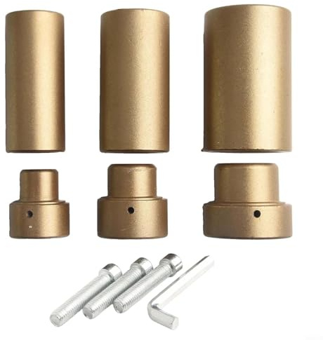 HEIBTENY Juego de cabezales de soldadura de tuberías PPR, 20/25/32 mm de aluminio engrosado, accesorios de herramienta de soldadura de fusión en caliente, no troqueles dorados para fusión de tubos de