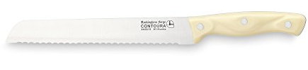 Rockingham Forge Bread Knife, Stainless Steel, Ivory, 31.5 x 2.5 x 1.5 cm Off-White, 8139BR
