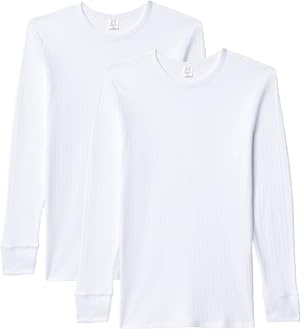 Abanderado Pack Camiseta térmica Manga Larga y Cuello Redondo Algodón de Invierno Hombre x2