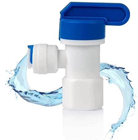 Nature Water Professionals - Válvula para Osmosis Inversa de 1/4 - Llave de Paso de Apertura y Cierre - Ideal Depósitos de Osmosis - Conexión Roscada Universal
