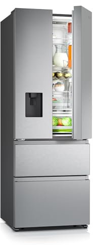 Hisense RF632N4WIF Frigorifero French Door, 485 litri, Ridotta profondità 70 cm, Inox, Total No Frost, Classe Energetica F