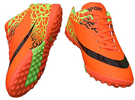 Mateju Chaussures de Football Enfant Crampons Garçon Homme Chaussure de Foot Spike Chaussures de Sport pour Intérieur Extérieur Athlétisme Entraînement Sports