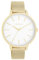 Oozoo - Timepieces Damen Uhr Gold/White | Armbanduhr Damen mit Metal mesh | Moderne Uhr für Frauen - Edle Analog Damenuhr in Rechteckig C11362 (42mm)