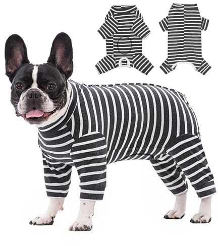 Dog Surgery Recovery Suit Protecting Wounds and Preventing Infection,Medical Suit for Female/Male,Dog Onesie Pyjamas for Medium and Small,Medical Pet Shirts (grey, M)