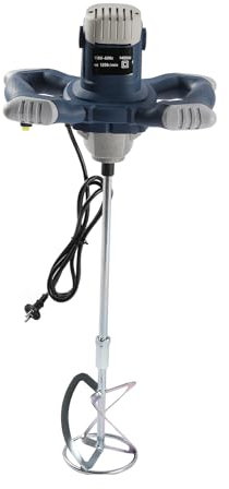 Agitador profesional de 2400 W con regulación de velocidad de 6 niveles, agitador industrial para mortero, hormigón y pintura, incluye paleta de acero inoxidable y accionamiento eléctrico de 220 V