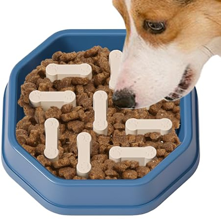 Dog Food Bowl Slow Feeder,Anti-choking Bowl Feeder - Slow Down Eating Dishes | for Dogs Puppy Water Feeding Eating Small Large Medium Breed Pet Cat Kitten